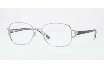 Image of Sferoflex SF2572 Eyeglass Frames 495-52 - Shiny Azure-silver Frame, Demo Lens Lenses