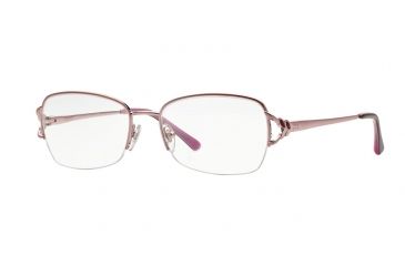 Image of Sferoflex SF2575 Eyeglass Frames 490-51 - Shiny Pink Frame