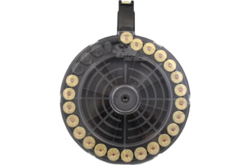 Image of SGM Tactical Saiga 12 Gauge Shotgun Drum Magazine, 25 Round, Black, SGMTSaiga1225D