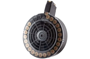 Image of SGM Tactical Vepr 12 Gauge Shotgun Drum Magazine, 25 Rounds, Black, SGMTV1225D