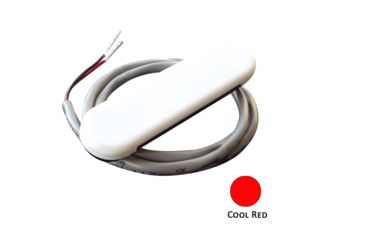 Image of Shadow-Caster LED Lighting Courtesy Light w/2' Lead Wire - White ABS Cover - Cool Red - 4-Pack 62542