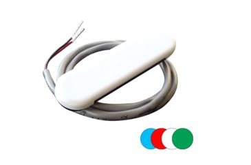 Image of Shadow-Caster LED Lighting Courtesy Light w/2' Lead Wire - White ABS Cover - RGB Multi-Color - 4-Pack 62543