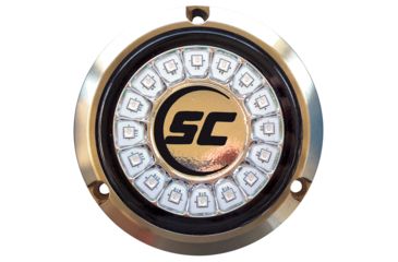 Image of Shadow-Caster LED Lighting Great White Single Color Underwater Light - 16 LEDs - Bronze 70115