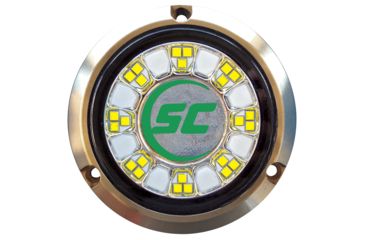 Image of Shadow-Caster LED Lighting SCR-24 Bronze Underwater Light - 24 LEDs - Aqua Green 66868