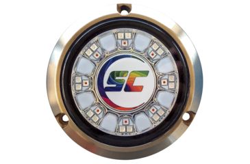 Image of Shadow-Caster LED Lighting SCR-24 Bronze Underwater Light - 24 LEDs - Full Color Changing 65906