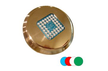 Image of Shadow-Caster LED Lighting SCY-40 Yacht Series Color Changing Round LED Underwater Light w/20' Cable - Bronze Housing 62535