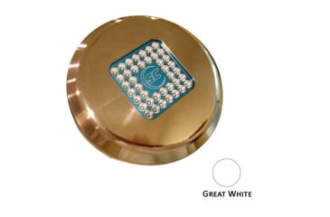 Image of Shadow-Caster LED Lighting SCY-40 Yacht Series Round LED Underwater Light w/10' Cable - Bronze Housing - Great White 62534