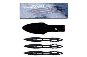 Image of Shadow Cutlery Black Hornet Triple Thrower Set, Black, .8 LB SH3570