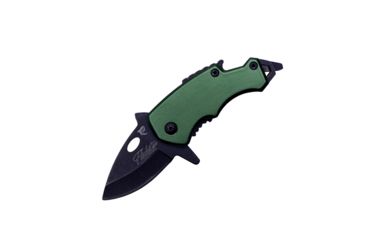 Image of Shadow Cutlery Flickster Lil Sharky Knive, 1-3/4in Stainless Steel Blade, Green, SH2020GR