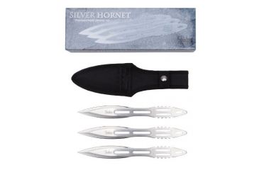 Image of Shadow Cutlery Silver Hornet Triple Thrower Set, Silver, .8 LB SH3571