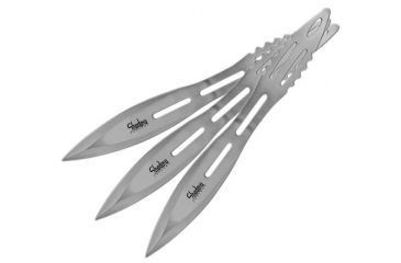Image of Shadow Cutlery Silver Hornet Triple Thrower Set, Silver, .8 LB SH3571