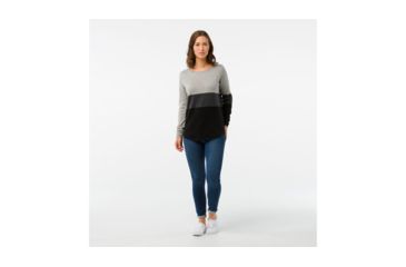 Image of Smartwool Shadow Pine Crew Sweater-Women's, Black, Extra Small, SW000321001-XS