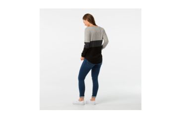 Image of Smartwool Shadow Pine Crew Sweater-Women's, Black, Extra Small, SW000321001-XS