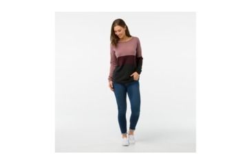 Image of Smartwool Shadow Pine Crew Sweater-Women's, Nostalgia Rose H, Small, SW000321A12-S
