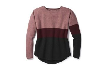 Image of Smartwool Shadow Pine Crew Sweater-Women's, Nostalgia Rose H, Small, SW000321A12-S