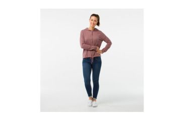 Image of Smartwool Shadow Pine Sweater Jacket-Women's, Nostalgia Rose H, Extra Small, SW000324A12-XS