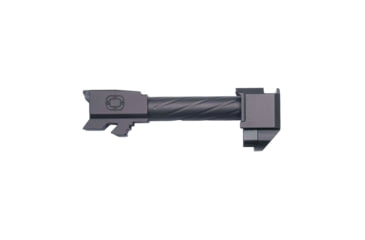 Image of Shadow Systems CR920 9mm Luger Non-Threaded Pistol Barrel with Compensator, 3.66in, Nitride, Black, SGK-CRP-NIT