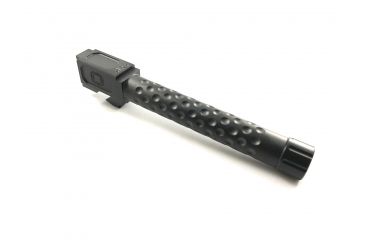 Image of Shadow Systems Match Barrel, G17 Compatible, Threaded Dimpled, Nitride, Black, SG9F-00-03TD-NIT