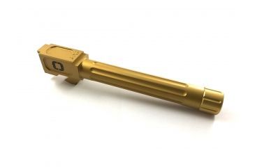 Image of Shadow Systems Match Barrel, G17 Compatible, Threaded Fluted, TiN, Gold, SG9F-00-03TF-TIN