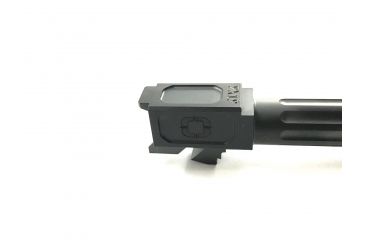 Image of Shadow Systems Match Barrel, G19 Compatible, Threaded Fluted, Nitride, Black, SG9C-00-03TF-NIT