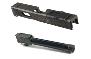 Image of Shadow Systems OpticsPlanet Combat Special Glock 19 Pistol Slide Gen 4 with Match Threaded Barrel - Black