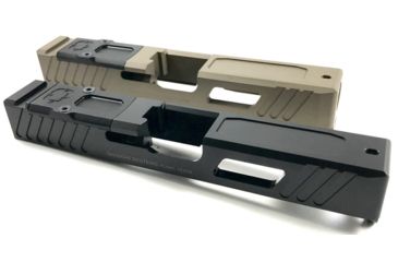 Image of Shadow Systems OpticsPlanet Exclusive Combat Special Glock 19 Gen4 Pistol Slide w/Cover Plate, Flat Dark Earth, SG9C-00-02OP4-FDE