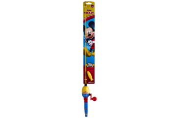 Image of Shakespeare Disney Mickey Beginner Kit, 3.1/1, 5, 2ft. 6in. Rod Length, Medium Power, 1 Piece Rod, MICKEYKIT-B