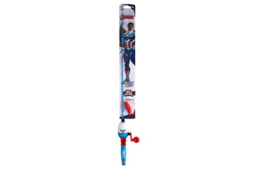 Image of Shakespeare Marvel Captain America Beginner Kit, 3.1/1, 5, 2ft. 6in. Rod Length, Medium Power, 1 Piece Rod, CAPTAMKIT-B