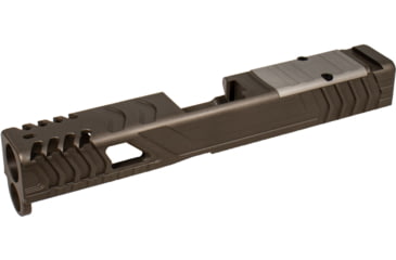 Image of Shark Coast Tactical Method Custom Stripped Pistol Slide, Glock 19, Gen 5, Tungsten, 100-006-0105-03