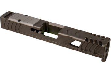 Image of Shark Coast Tactical Method Custom Stripped Pistol Slide, Glock 19, Gen 5, Tungsten, 100-006-0105-03
