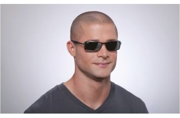 Image of Maui Jim Shark Pit Sunglasses w/ Brushed Silver Frame and Neutral Grey Lenses - 228-17, On Model