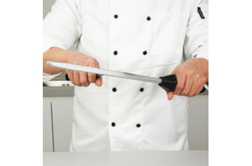 Image of Sharpal Steel Sharpening Rod, 17.5in Overall, Black ABS Handle, 11.5in Magnetized Steel Rod, 108S