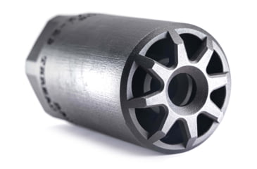 Image of Sharps Bros. Badlands Integrated Muzzle Brake &amp; Blast Deflector, Heat Treated 17-4 Stainless Steel, Nitride Finish, 5/8x24 Threads, 2.75in, BAD02