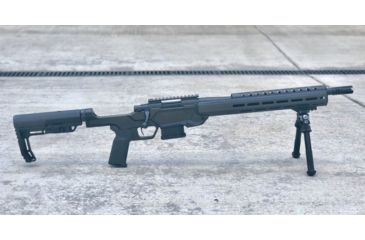 Image of Sharps Bros. Heatseeker Chassis w/14 in Carbon Fiber Handguard for Howa 1500 Mini Action, Black, SBC01