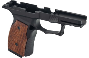 Image of Sharps Bros. P365X/P365XL Grip Module, Black Anodized/Brazilian Cherry w/ Manual Safety Cut, SBGM02