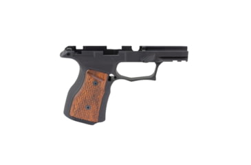 Image of Sharps Bros Sharps Bros P365X/P365XL Pistol Grip Module, Black Anodize With Brazilian Cherry Grips, Manual Safety Cut, SPB-SBGM02-G3