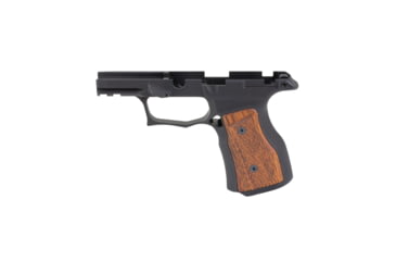 Image of Sharps Bros Sharps Bros P365X/P365XL Pistol Grip Module, Black Anodize With Brazilian Cherry Grips, Manual Safety Cut, SPB-SBGM02-G3