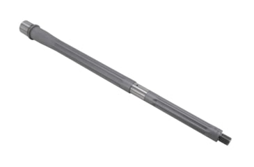Image of Shaw AR-15 5.56 NATO Threaded Barrel, Straight Flute, 16in, HBAR Profile, 1-7 Twist, 1/2-28 Thread, Matte Stainless, AR15HBSSSF16NATO7