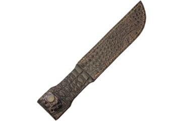 Image of Sheath Fixed Blade Sheath Croc, Fits Up To 7in Fixed Blade Knife, Crocodile Pattern, Leather Construction, SH1195