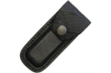 Image of Sheath Leather Belt Pouch, Fits 3in To 3.5in Folding Knife, Snake Pattern, Leather Construction, SH1204