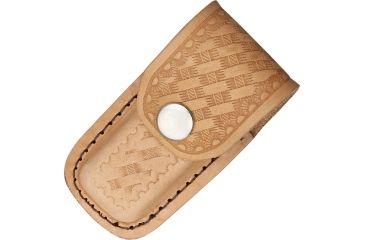Image of Sheath Leather Belt Pouch, Tan, Fits 3in. to 3 1/2in. Knife SH203