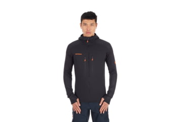 Image of SHED, Mammut Eiswand Advanced ML Hooded Jacket, Black, Medium, 1014-00730-0001-114-DEMO