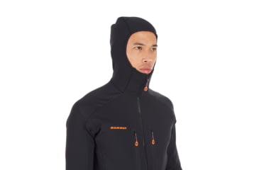 Image of SHED, Mammut Eiswand Advanced ML Hooded Jacket, Black, Medium, 1014-00730-0001-114-DEMO