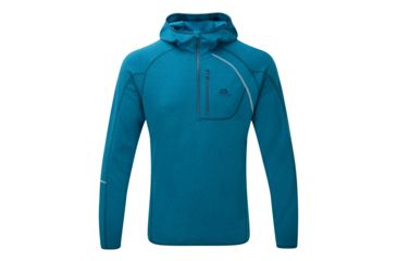 Image of Shed, Mountain Equipment Integrity Hooded Zip-T - Mens, Legion Blue, Large, ME-001124-1402-L-DEMO