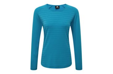 Image of Shed, Mountain Equipment Redline LongSleeve Tee - Womens, Digital Blue Stripe, 12, ME-001637-1444-12-DEMO