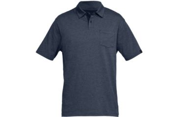 Image of SHED, Under Armour Charged Cotton Polo - Mens, Academy Medium Heather, Large, 1321111-408-L