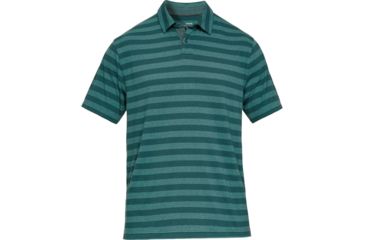 Image of SHED, Under Armour Charged Cotton Scramble Stripe Polo - Mens, Batik, Large, 1323455-366-L-DEMO