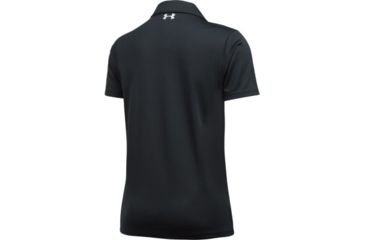 Image of SHED, Under Armour Corporate Tech Polo - Womens, Black/White, Small, 1309537-1-S