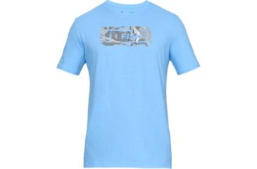 Image of SHED, Under Armour Fish Icon Novelty Tee - Mens, Carolina Blue, Large, 1328160-475-L