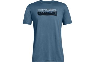 Image of SHED, Under Armour Fish Icon Novelty Tee - Mens, Thunder, Large, 1328160-407-L